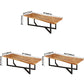 Industrial Rectangle Dining Table Pine Solid Wood Table with Black Trestle Base for Dining Room Clearhalo ' dining_table' 'Dining Tables & Seating' 'Dining Tables' 'furn' 'furn_dining_table' 'Furniture' 'furniture_dining_table' 'Kitchen & Dining Furniture' 'kitchen&dining_furn' 'kitchen' 'kitchen_dining_table' 3757186
