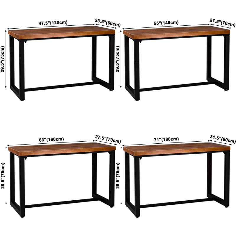 Trestle Base Home Furniture Industrial Style Dining Room Collection for Dining Room Clearhalo ' dining_table' 'Dining Tables & Seating' 'Dining Tables' 'furn' 'furn_dining_table' 'Furniture' 'furniture_dining_table' 'Kitchen & Dining Furniture' 'kitchen&dining_furn' 'kitchen' 'kitchen_dining_table' 3757221