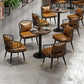 Industrial Dining Table Solid Wood Table with Black Metal Base for Home Kitchen Dinner Clearhalo ' dining_table' 'Dining Tables & Seating' 'Dining Tables' 'furn' 'furn_dining_table' 'Furniture' 'furniture_dining_table' 'Kitchen & Dining Furniture' 'kitchen&dining_furn' 'kitchen' 'kitchen_dining_table' 3757237
