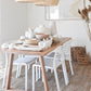 Modern Solid Wood Table Rectangle Dining Table with Double Pedestal Base Clearhalo ' dining_table' 'Dining Tables & Seating' 'Dining Tables' 'furn' 'furn_dining_table' 'Furniture' 'furniture_dining_table' 'Kitchen & Dining Furniture' 'kitchen&dining_furn' 'kitchen' 'kitchen_dining_table' 3757254