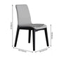 Industrial Rubberwood Solid Back Side Chair Matte Finish Leather Dining Chair with Black Legs Clearhalo ' kitchen&dining_furn' 'Dining Chairs' 'Dining Tables & Seating' 'dining_chair' 'furn' 'furn_dining_chair' 'Furniture' 'furniture_dining_chair' 'Kitchen & Dining Furniture' 'kitchen' 3757302