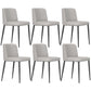 Home Scandinavian Side Chair Parsons Back Metal Upholstered Dining Room Chair Light Gray 6 Piece Set Clearhalo ' kitchen&dining_furn' 'Dining Chairs' 'Dining Tables & Seating' 'dining_chair' 'furn' 'furn_dining_chair' 'Furniture' 'furniture_dining_chair' 'Kitchen & Dining Furniture' 'kitchen' 3757314