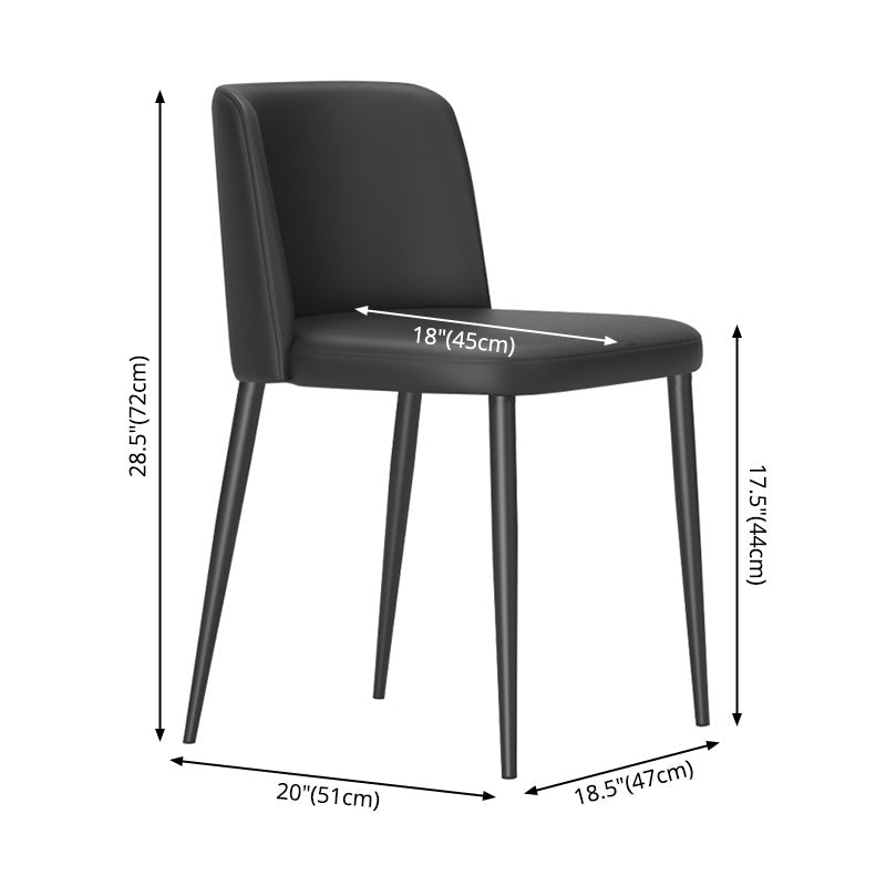 Home Scandinavian Side Chair Parsons Back Metal Upholstered Dining Room Chair Clearhalo ' kitchen&dining_furn' 'Dining Chairs' 'Dining Tables & Seating' 'dining_chair' 'furn' 'furn_dining_chair' 'Furniture' 'furniture_dining_chair' 'Kitchen & Dining Furniture' 'kitchen' 3757326