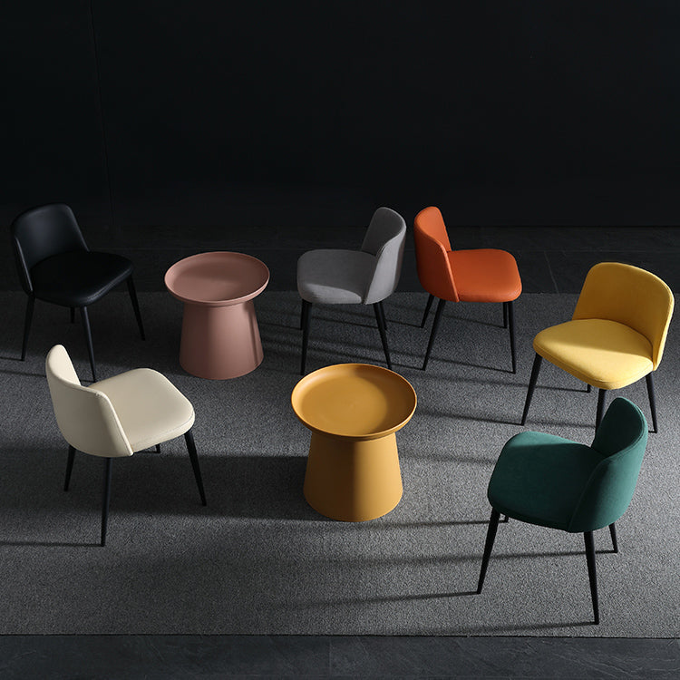 Home Scandinavian Side Chair Parsons Back Metal Upholstered Dining Room Chair Clearhalo ' kitchen&dining_furn' 'Dining Chairs' 'Dining Tables & Seating' 'dining_chair' 'furn' 'furn_dining_chair' 'Furniture' 'furniture_dining_chair' 'Kitchen & Dining Furniture' 'kitchen' 3757330