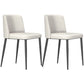 Home Scandinavian Side Chair Parsons Back Metal Upholstered Dining Room Chair Gray-White 2 Piece Set Clearhalo ' kitchen&dining_furn' 'Dining Chairs' 'Dining Tables & Seating' 'dining_chair' 'furn' 'furn_dining_chair' 'Furniture' 'furniture_dining_chair' 'Kitchen & Dining Furniture' 'kitchen' 3757332