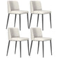 Home Scandinavian Side Chair Parsons Back Metal Upholstered Dining Room Chair Gray-White 4 Piece Set Clearhalo ' kitchen&dining_furn' 'Dining Chairs' 'Dining Tables & Seating' 'dining_chair' 'furn' 'furn_dining_chair' 'Furniture' 'furniture_dining_chair' 'Kitchen & Dining Furniture' 'kitchen' 3757335