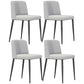 Home Scandinavian Side Chair Parsons Back Metal Upholstered Dining Room Chair Light Gray-White 4 Piece Set Clearhalo ' kitchen&dining_furn' 'Dining Chairs' 'Dining Tables & Seating' 'dining_chair' 'furn' 'furn_dining_chair' 'Furniture' 'furniture_dining_chair' 'Kitchen & Dining Furniture' 'kitchen' 3757338