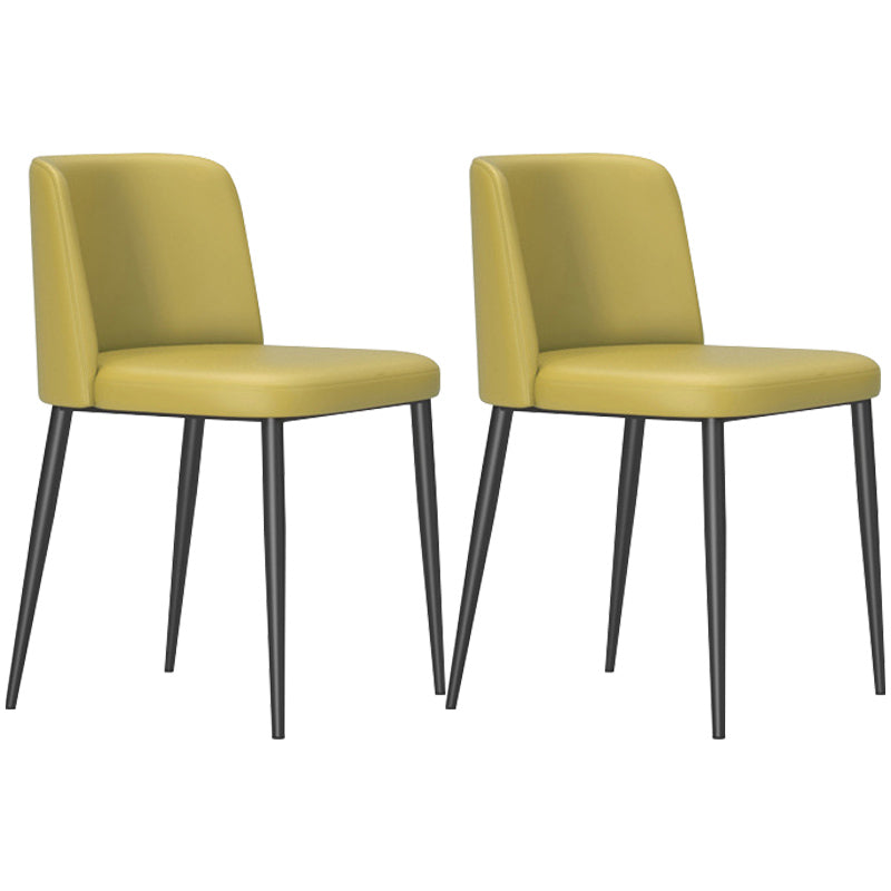 Home Scandinavian Side Chair Parsons Back Metal Upholstered Dining Room Chair Ginger 2 Piece Set Clearhalo ' kitchen&dining_furn' 'Dining Chairs' 'Dining Tables & Seating' 'dining_chair' 'furn' 'furn_dining_chair' 'Furniture' 'furniture_dining_chair' 'Kitchen & Dining Furniture' 'kitchen' 3757340