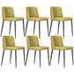 Home Scandinavian Side Chair Parsons Back Metal Upholstered Dining Room Chair Ginger 6 Piece Set Clearhalo ' kitchen&dining_furn' 'Dining Chairs' 'Dining Tables & Seating' 'dining_chair' 'furn' 'furn_dining_chair' 'Furniture' 'furniture_dining_chair' 'Kitchen & Dining Furniture' 'kitchen' 3757342