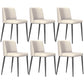 Home Scandinavian Side Chair Parsons Back Metal Upholstered Dining Room Chair Beige 6 Piece Set Clearhalo ' kitchen&dining_furn' 'Dining Chairs' 'Dining Tables & Seating' 'dining_chair' 'furn' 'furn_dining_chair' 'Furniture' 'furniture_dining_chair' 'Kitchen & Dining Furniture' 'kitchen' 3757345