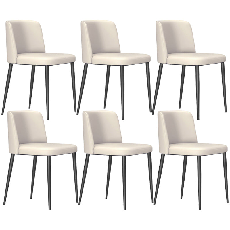 Home Scandinavian Side Chair Parsons Back Metal Upholstered Dining Room Chair Beige 6 Piece Set Clearhalo ' kitchen&dining_furn' 'Dining Chairs' 'Dining Tables & Seating' 'dining_chair' 'furn' 'furn_dining_chair' 'Furniture' 'furniture_dining_chair' 'Kitchen & Dining Furniture' 'kitchen' 3757345