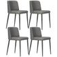 Home Scandinavian Side Chair Parsons Back Metal Upholstered Dining Room Chair Dark Gray 4 Piece Set Clearhalo ' kitchen&dining_furn' 'Dining Chairs' 'Dining Tables & Seating' 'dining_chair' 'furn' 'furn_dining_chair' 'Furniture' 'furniture_dining_chair' 'Kitchen & Dining Furniture' 'kitchen' 3757350