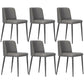 Home Scandinavian Side Chair Parsons Back Metal Upholstered Dining Room Chair Dark Gray 6 Piece Set Clearhalo ' kitchen&dining_furn' 'Dining Chairs' 'Dining Tables & Seating' 'dining_chair' 'furn' 'furn_dining_chair' 'Furniture' 'furniture_dining_chair' 'Kitchen & Dining Furniture' 'kitchen' 3757351