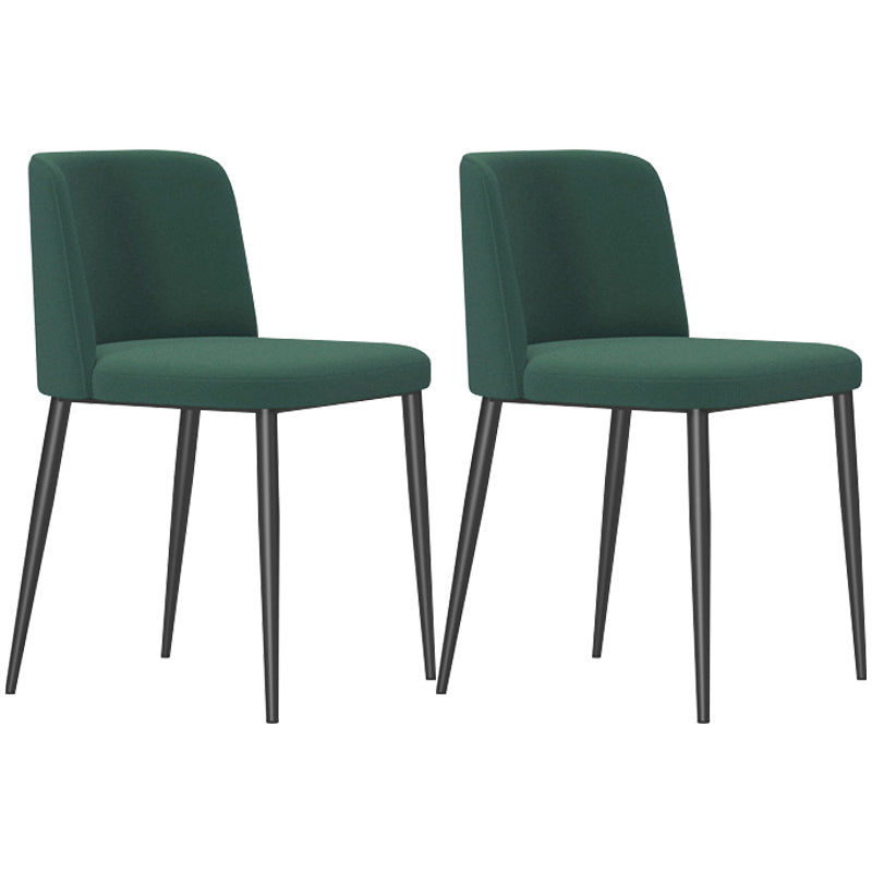 Home Scandinavian Side Chair Parsons Back Metal Upholstered Dining Room Chair Green 2 Piece Set Clearhalo ' kitchen&dining_furn' 'Dining Chairs' 'Dining Tables & Seating' 'dining_chair' 'furn' 'furn_dining_chair' 'Furniture' 'furniture_dining_chair' 'Kitchen & Dining Furniture' 'kitchen' 3757352