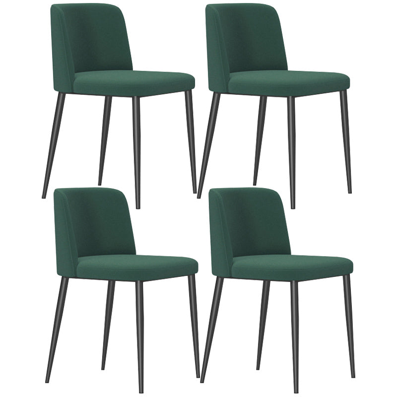 Home Scandinavian Side Chair Parsons Back Metal Upholstered Dining Room Chair Green 4 Piece Set Clearhalo ' kitchen&dining_furn' 'Dining Chairs' 'Dining Tables & Seating' 'dining_chair' 'furn' 'furn_dining_chair' 'Furniture' 'furniture_dining_chair' 'Kitchen & Dining Furniture' 'kitchen' 3757353