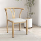 Contemporary Style Metal Chairs Fork Bone Back Arm Kitchen Dining Chair Set Textured White 1 Piece Natural Wood Clearhalo ' kitchen&dining_furn' 'Dining Chairs' 'Dining Tables & Seating' 'dining_chair' 'furn' 'furn_dining_chair' 'Furniture' 'furniture_dining_chair' 'Kitchen & Dining Furniture' 'kitchen' 3757356