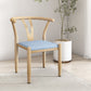 Contemporary Style Metal Chairs Fork Bone Back Arm Kitchen Dining Chair Set Blue 1 Piece Natural Wood Clearhalo ' kitchen&dining_furn' 'Dining Chairs' 'Dining Tables & Seating' 'dining_chair' 'furn' 'furn_dining_chair' 'Furniture' 'furniture_dining_chair' 'Kitchen & Dining Furniture' 'kitchen' 3757399