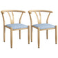 Contemporary Style Metal Chairs Fork Bone Back Arm Kitchen Dining Chair Set Blue 2 Piece Set Natural Wood Clearhalo ' kitchen&dining_furn' 'Dining Chairs' 'Dining Tables & Seating' 'dining_chair' 'furn' 'furn_dining_chair' 'Furniture' 'furniture_dining_chair' 'Kitchen & Dining Furniture' 'kitchen' 3757400