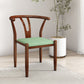 Contemporary Style Metal Chairs Fork Bone Back Arm Kitchen Dining Chair Set Green 1 Piece Walnut Clearhalo ' kitchen&dining_furn' 'Dining Chairs' 'Dining Tables & Seating' 'dining_chair' 'furn' 'furn_dining_chair' 'Furniture' 'furniture_dining_chair' 'Kitchen & Dining Furniture' 'kitchen' 3757408