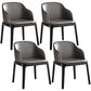 Glam Style Ash Wood Chairs Solid Back Dining Room Armchair for Kitchen Grey Set of 4 Clearhalo ' kitchen&dining_furn' 'Dining Chairs' 'Dining Tables & Seating' 'dining_chair' 'Furniture' 'furniture_dining_chair' 'Kitchen & Dining Furniture' 'kitchen' 3757441
