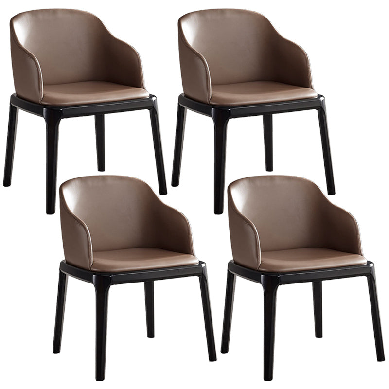 Glam Style Ash Wood Chairs Solid Back Dining Room Armchair for Kitchen Coffee Set of 4 Clearhalo ' kitchen&dining_furn' 'Dining Chairs' 'Dining Tables & Seating' 'dining_chair' 'Furniture' 'furniture_dining_chair' 'Kitchen & Dining Furniture' 'kitchen' 3757443