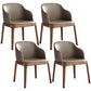 Glam Style Ash Wood Chairs Solid Back Dining Room Armchair for Kitchen Khaki Set of 4 Clearhalo ' kitchen&dining_furn' 'Dining Chairs' 'Dining Tables & Seating' 'dining_chair' 'Furniture' 'furniture_dining_chair' 'Kitchen & Dining Furniture' 'kitchen' 3757445