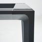 Grey Sintered Stone Top Dining Table Rectangle Table with Metal Base and 4 Legs Clearhalo ' dining_table' 'Dining Tables & Seating' 'Dining Tables' 'Furniture' 'furniture_dining_table' 'Kitchen & Dining Furniture' 'kitchen&dining_furn' 'kitchen' 'kitchen_dining_table' 3757454