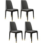 Leather Scandinavian Restaurant Side Chair Colorful Parsons Dining Chair Smoke Gray 4 Piece Set Clearhalo ' kitchen&dining_furn' 'Dining Chairs' 'Dining Tables & Seating' 'dining_chair' 'furn' 'furn_dining_chair' 'Furniture' 'furniture_dining_chair' 'Kitchen & Dining Furniture' 'kitchen' 3757905