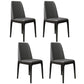 Leather Scandinavian Restaurant Side Chair Colorful Parsons Dining Chair Dark Gray 4 Piece Set Clearhalo ' kitchen&dining_furn' 'Dining Chairs' 'Dining Tables & Seating' 'dining_chair' 'furn' 'furn_dining_chair' 'Furniture' 'furniture_dining_chair' 'Kitchen & Dining Furniture' 'kitchen' 3757910