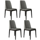 Leather Scandinavian Restaurant Side Chair Colorful Parsons Dining Chair Dark Gray-Black 4 Piece Set Clearhalo ' kitchen&dining_furn' 'Dining Chairs' 'Dining Tables & Seating' 'dining_chair' 'furn' 'furn_dining_chair' 'Furniture' 'furniture_dining_chair' 'Kitchen & Dining Furniture' 'kitchen' 3757917