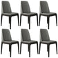 Leather Scandinavian Restaurant Side Chair Colorful Parsons Dining Chair Dark Gray-Black 6 Piece Set Clearhalo ' kitchen&dining_furn' 'Dining Chairs' 'Dining Tables & Seating' 'dining_chair' 'furn' 'furn_dining_chair' 'Furniture' 'furniture_dining_chair' 'Kitchen & Dining Furniture' 'kitchen' 3757919