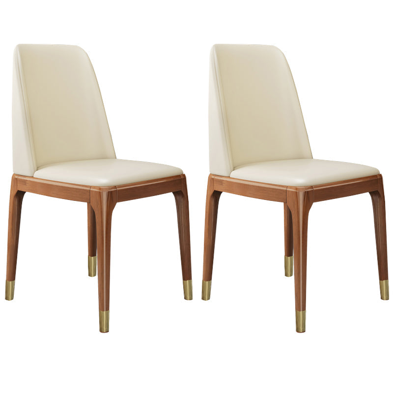 Leather Scandinavian Restaurant Side Chair Colorful Parsons Dining Chair Yellow White 2 Piece Set Clearhalo ' kitchen&dining_furn' 'Dining Chairs' 'Dining Tables & Seating' 'dining_chair' 'furn' 'furn_dining_chair' 'Furniture' 'furniture_dining_chair' 'Kitchen & Dining Furniture' 'kitchen' 3757921