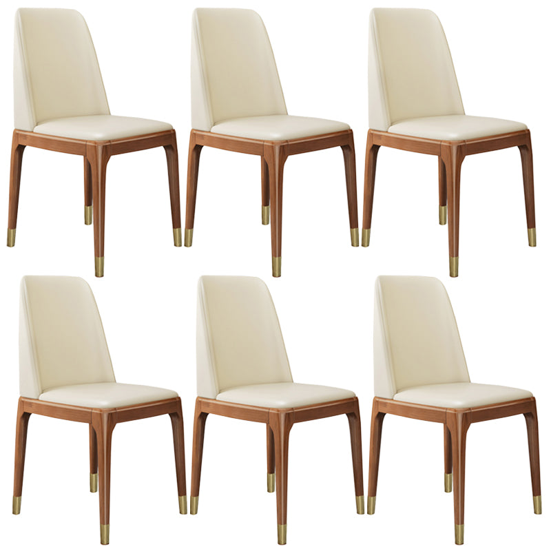 Leather Scandinavian Restaurant Side Chair Colorful Parsons Dining Chair Yellow White 6 Piece Set Clearhalo ' kitchen&dining_furn' 'Dining Chairs' 'Dining Tables & Seating' 'dining_chair' 'furn' 'furn_dining_chair' 'Furniture' 'furniture_dining_chair' 'Kitchen & Dining Furniture' 'kitchen' 3757923