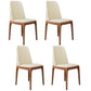Leather Scandinavian Restaurant Side Chair Colorful Parsons Dining Chair Off-White 4 Piece Set Clearhalo ' kitchen&dining_furn' 'Dining Chairs' 'Dining Tables & Seating' 'dining_chair' 'furn' 'furn_dining_chair' 'Furniture' 'furniture_dining_chair' 'Kitchen & Dining Furniture' 'kitchen' 3757925
