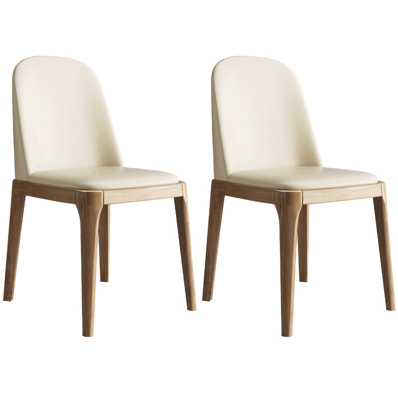 Leather Scandinavian Restaurant Side Chair Colorful Parsons Dining Chair Beige 2 Piece Set Clearhalo ' kitchen&dining_furn' 'Dining Chairs' 'Dining Tables & Seating' 'dining_chair' 'furn' 'furn_dining_chair' 'Furniture' 'furniture_dining_chair' 'Kitchen & Dining Furniture' 'kitchen' 3757927
