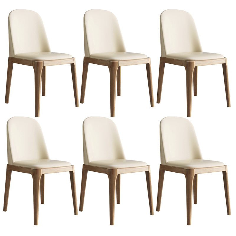 Leather Scandinavian Restaurant Side Chair Colorful Parsons Dining Chair Beige 6 Piece Set Clearhalo ' kitchen&dining_furn' 'Dining Chairs' 'Dining Tables & Seating' 'dining_chair' 'furn' 'furn_dining_chair' 'Furniture' 'furniture_dining_chair' 'Kitchen & Dining Furniture' 'kitchen' 3757929