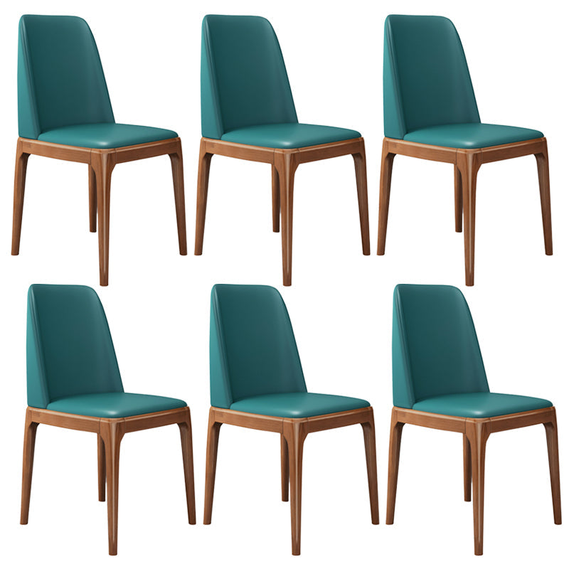 Leather Scandinavian Restaurant Side Chair Colorful Parsons Dining Chair Aqua 6 Piece Set Clearhalo ' kitchen&dining_furn' 'Dining Chairs' 'Dining Tables & Seating' 'dining_chair' 'furn' 'furn_dining_chair' 'Furniture' 'furniture_dining_chair' 'Kitchen & Dining Furniture' 'kitchen' 3757932