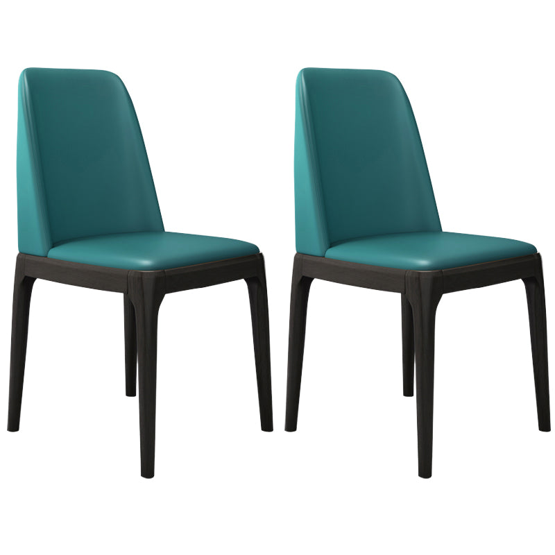 Leather Scandinavian Restaurant Side Chair Colorful Parsons Dining Chair Green 2 Piece Set Clearhalo ' kitchen&dining_furn' 'Dining Chairs' 'Dining Tables & Seating' 'dining_chair' 'furn' 'furn_dining_chair' 'Furniture' 'furniture_dining_chair' 'Kitchen & Dining Furniture' 'kitchen' 3757933