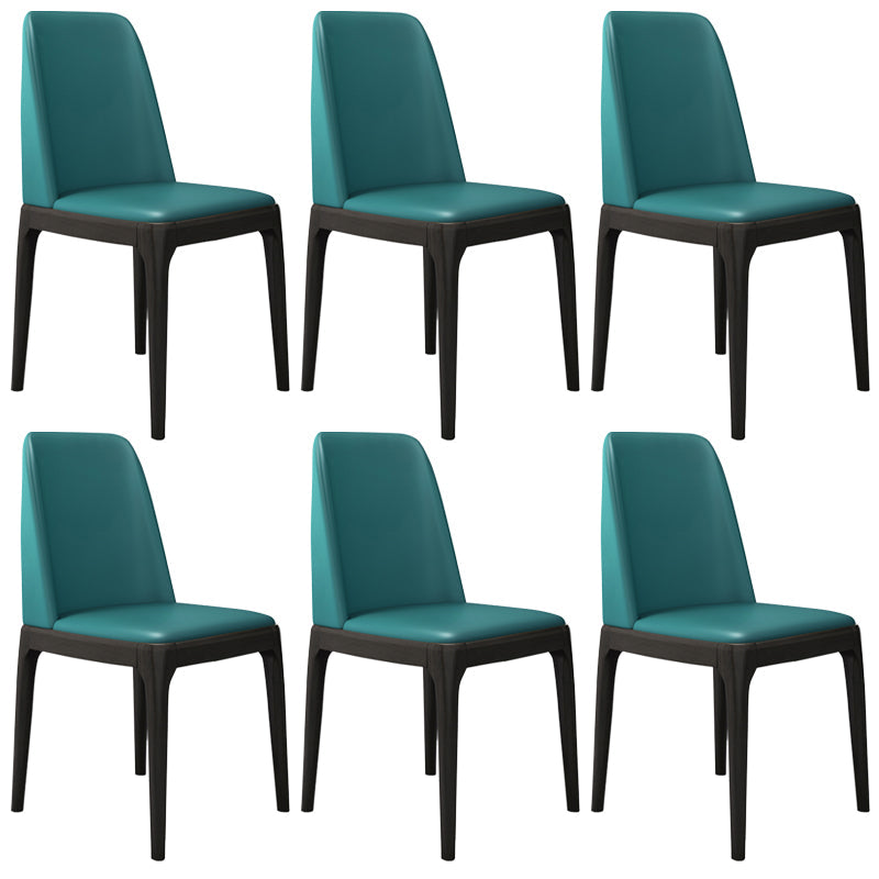 Leather Scandinavian Restaurant Side Chair Colorful Parsons Dining Chair Green 6 Piece Set Clearhalo ' kitchen&dining_furn' 'Dining Chairs' 'Dining Tables & Seating' 'dining_chair' 'furn' 'furn_dining_chair' 'Furniture' 'furniture_dining_chair' 'Kitchen & Dining Furniture' 'kitchen' 3757935