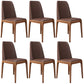 Leather Scandinavian Restaurant Side Chair Colorful Parsons Dining Chair Coffee 6 Piece Set Clearhalo ' kitchen&dining_furn' 'Dining Chairs' 'Dining Tables & Seating' 'dining_chair' 'furn' 'furn_dining_chair' 'Furniture' 'furniture_dining_chair' 'Kitchen & Dining Furniture' 'kitchen' 3757938