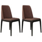 Leather Scandinavian Restaurant Side Chair Colorful Parsons Dining Chair Dark Coffee 2 Piece Set Clearhalo ' kitchen&dining_furn' 'Dining Chairs' 'Dining Tables & Seating' 'dining_chair' 'furn' 'furn_dining_chair' 'Furniture' 'furniture_dining_chair' 'Kitchen & Dining Furniture' 'kitchen' 3757939