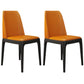 Leather Scandinavian Restaurant Side Chair Colorful Parsons Dining Chair Orange Red 2 Piece Set Clearhalo ' kitchen&dining_furn' 'Dining Chairs' 'Dining Tables & Seating' 'dining_chair' 'furn' 'furn_dining_chair' 'Furniture' 'furniture_dining_chair' 'Kitchen & Dining Furniture' 'kitchen' 3757942