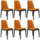 Leather Scandinavian Restaurant Side Chair Colorful Parsons Dining Chair Orange Red 6 Piece Set Clearhalo ' kitchen&dining_furn' 'Dining Chairs' 'Dining Tables & Seating' 'dining_chair' 'furn' 'furn_dining_chair' 'Furniture' 'furniture_dining_chair' 'Kitchen & Dining Furniture' 'kitchen' 3757944