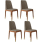 Leather Scandinavian Restaurant Side Chair Colorful Parsons Dining Chair Light Brown 4 Piece Set Clearhalo ' kitchen&dining_furn' 'Dining Chairs' 'Dining Tables & Seating' 'dining_chair' 'furn' 'furn_dining_chair' 'Furniture' 'furniture_dining_chair' 'Kitchen & Dining Furniture' 'kitchen' 3757946