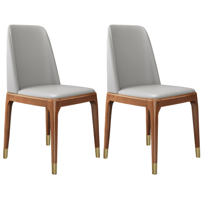 Leather Scandinavian Restaurant Side Chair Colorful Parsons Dining Chair Grey 2 Piece Set Clearhalo ' kitchen&dining_furn' 'Dining Chairs' 'Dining Tables & Seating' 'dining_chair' 'furn' 'furn_dining_chair' 'Furniture' 'furniture_dining_chair' 'Kitchen & Dining Furniture' 'kitchen' 3757954