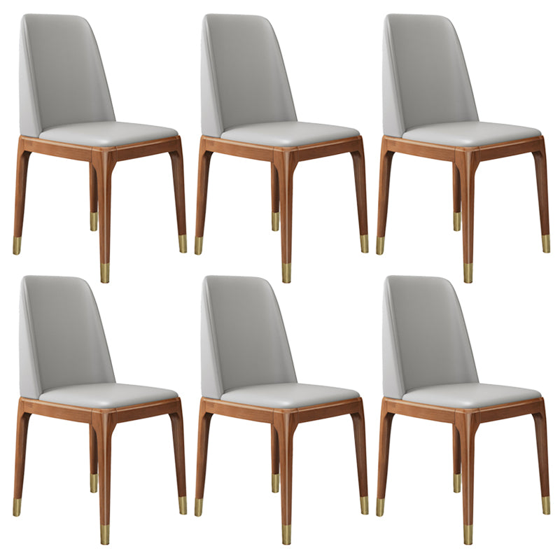 Leather Scandinavian Restaurant Side Chair Colorful Parsons Dining Chair Grey 6 Piece Set Clearhalo ' kitchen&dining_furn' 'Dining Chairs' 'Dining Tables & Seating' 'dining_chair' 'furn' 'furn_dining_chair' 'Furniture' 'furniture_dining_chair' 'Kitchen & Dining Furniture' 'kitchen' 3757956