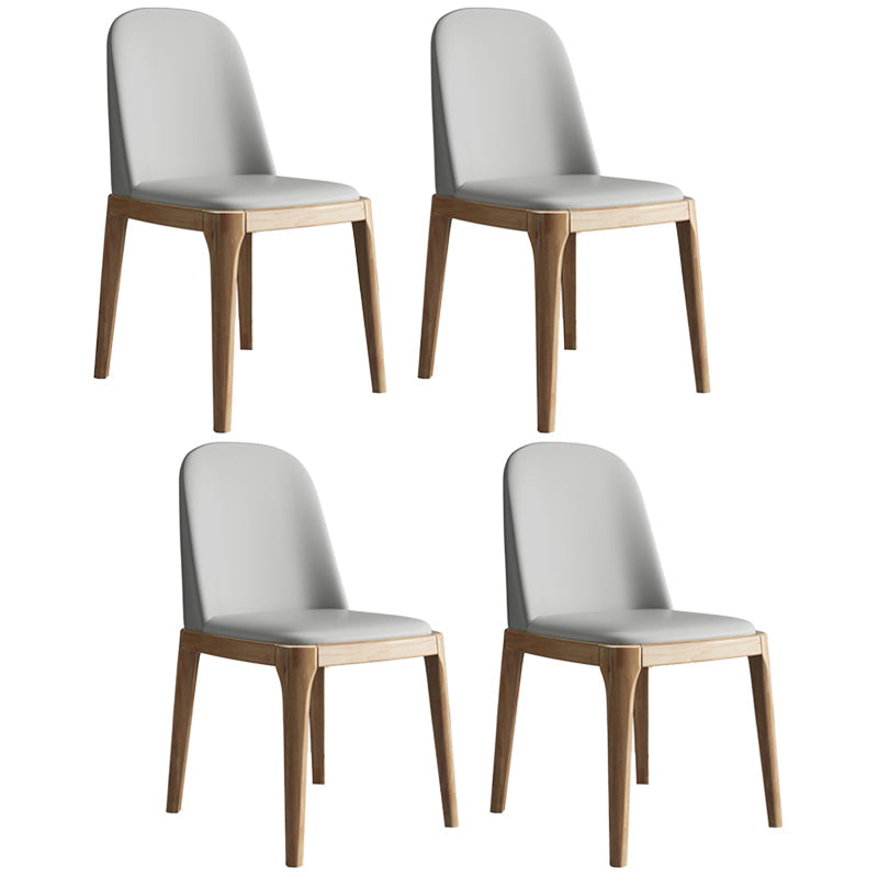Leather Scandinavian Restaurant Side Chair Colorful Parsons Dining Chair Light Gray 4 Piece Set Clearhalo ' kitchen&dining_furn' 'Dining Chairs' 'Dining Tables & Seating' 'dining_chair' 'furn' 'furn_dining_chair' 'Furniture' 'furniture_dining_chair' 'Kitchen & Dining Furniture' 'kitchen' 3757958