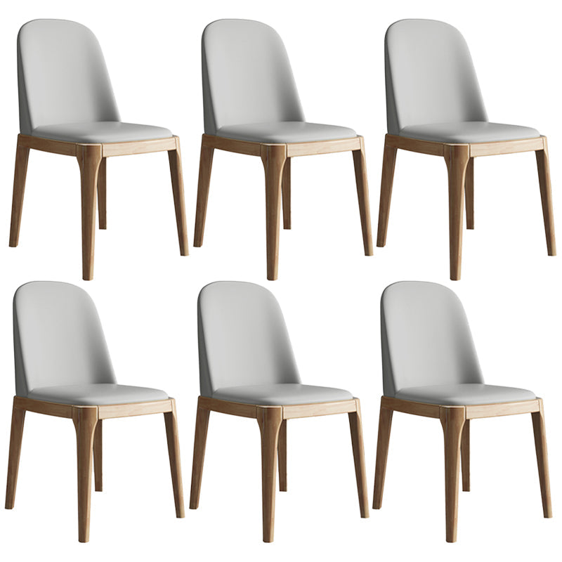 Leather Scandinavian Restaurant Side Chair Colorful Parsons Dining Chair Light Gray 6 Piece Set Clearhalo ' kitchen&dining_furn' 'Dining Chairs' 'Dining Tables & Seating' 'dining_chair' 'furn' 'furn_dining_chair' 'Furniture' 'furniture_dining_chair' 'Kitchen & Dining Furniture' 'kitchen' 3757959