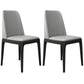 Leather Scandinavian Restaurant Side Chair Colorful Parsons Dining Chair Light Gray-Black 2 Piece Set Clearhalo ' kitchen&dining_furn' 'Dining Chairs' 'Dining Tables & Seating' 'dining_chair' 'furn' 'furn_dining_chair' 'Furniture' 'furniture_dining_chair' 'Kitchen & Dining Furniture' 'kitchen' 3757960