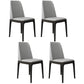 Leather Scandinavian Restaurant Side Chair Colorful Parsons Dining Chair Light Gray-Black 4 Piece Set Clearhalo ' kitchen&dining_furn' 'Dining Chairs' 'Dining Tables & Seating' 'dining_chair' 'furn' 'furn_dining_chair' 'Furniture' 'furniture_dining_chair' 'Kitchen & Dining Furniture' 'kitchen' 3757961